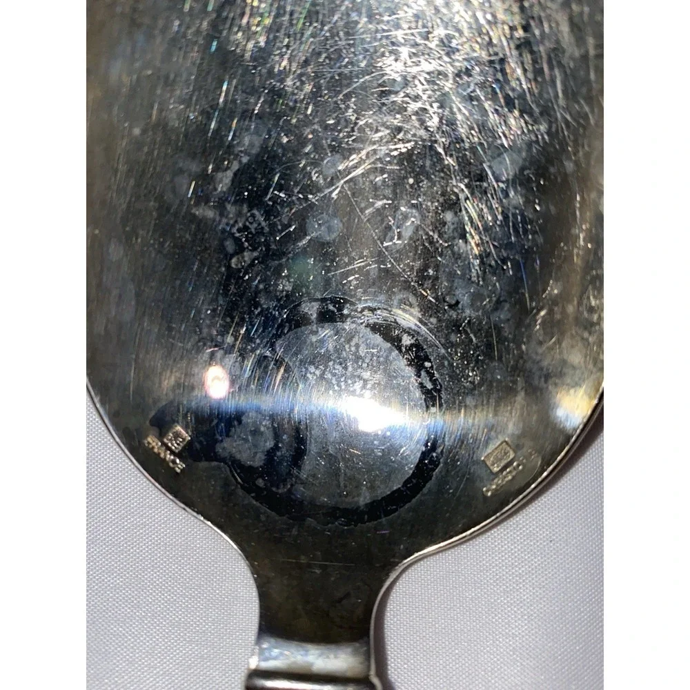 Vintage‎ Silver Christofle France Serving Fork And Spoon Rare